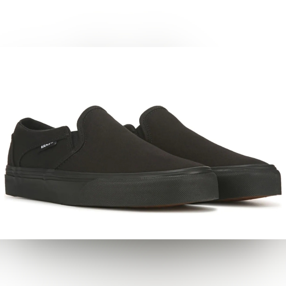 Vans Black Asher Slip On Sneakers